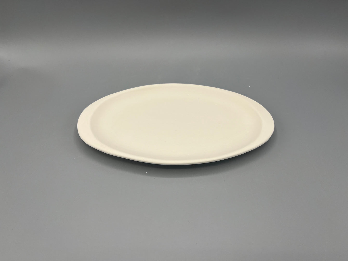 Vassoio ovalino liscio in ceramica semilavorata GREZZA da dipingere