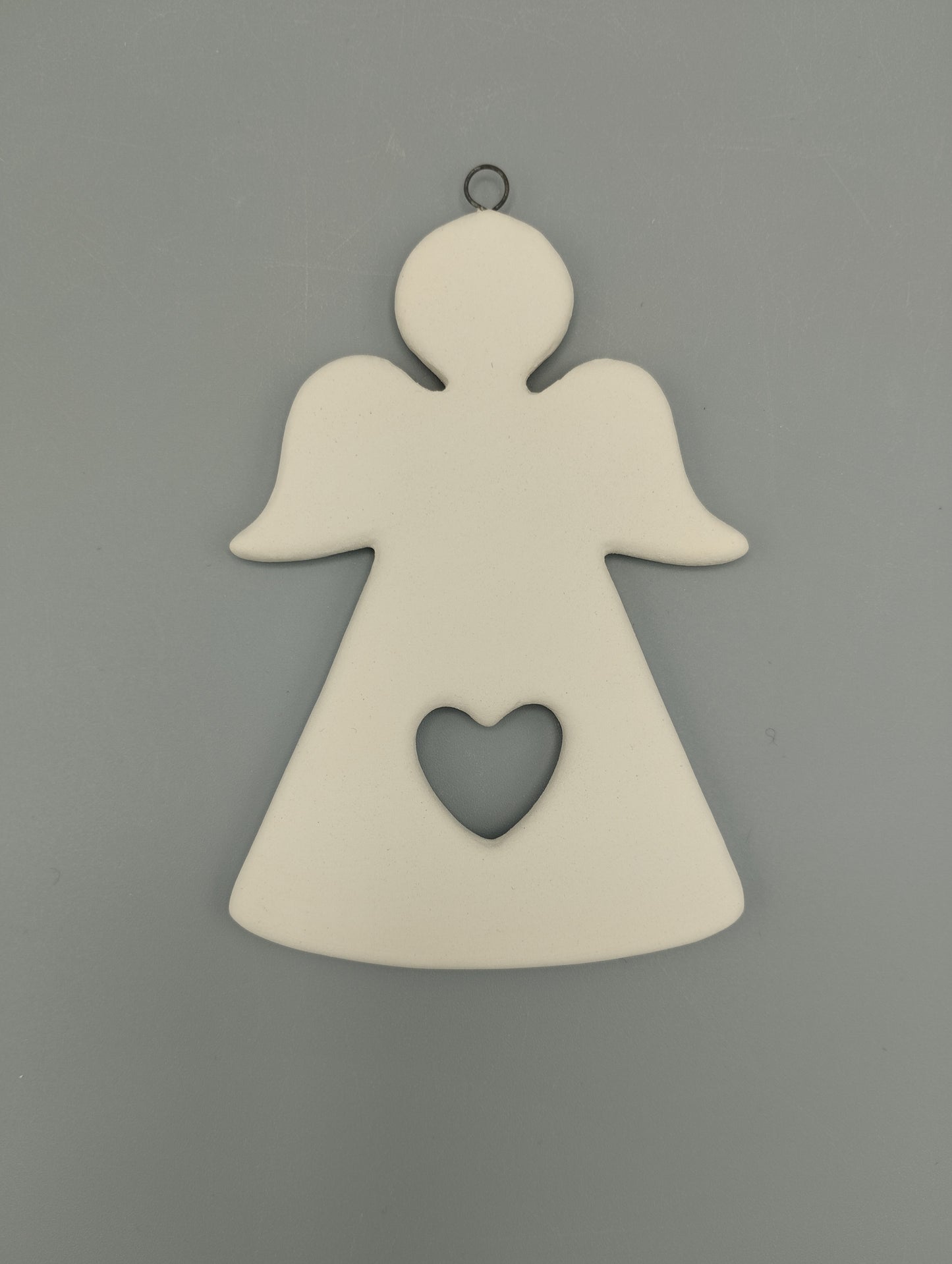 Decorazioni natalizie (3 pezzi) in ceramica semilavorata GREZZA da dipingere