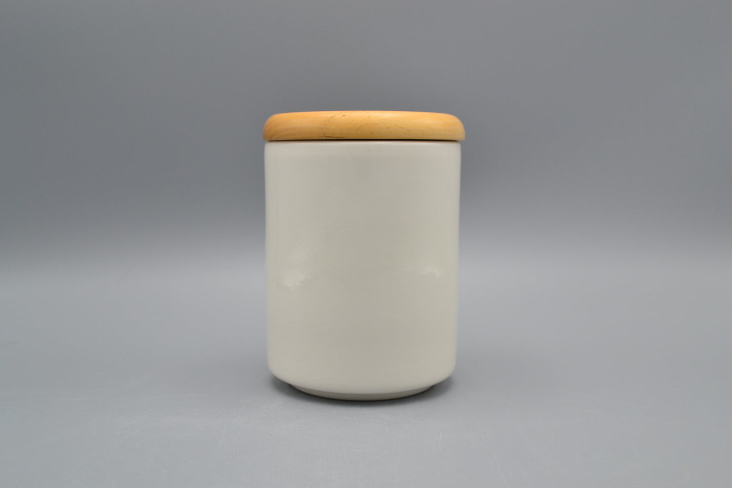 Barattolo cucina in ceramica LUCIDA cristallinata con coperchio in legno