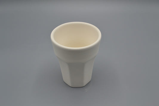 Bicchiere Jolly in ceramica semilavorata GREZZA da dipingere