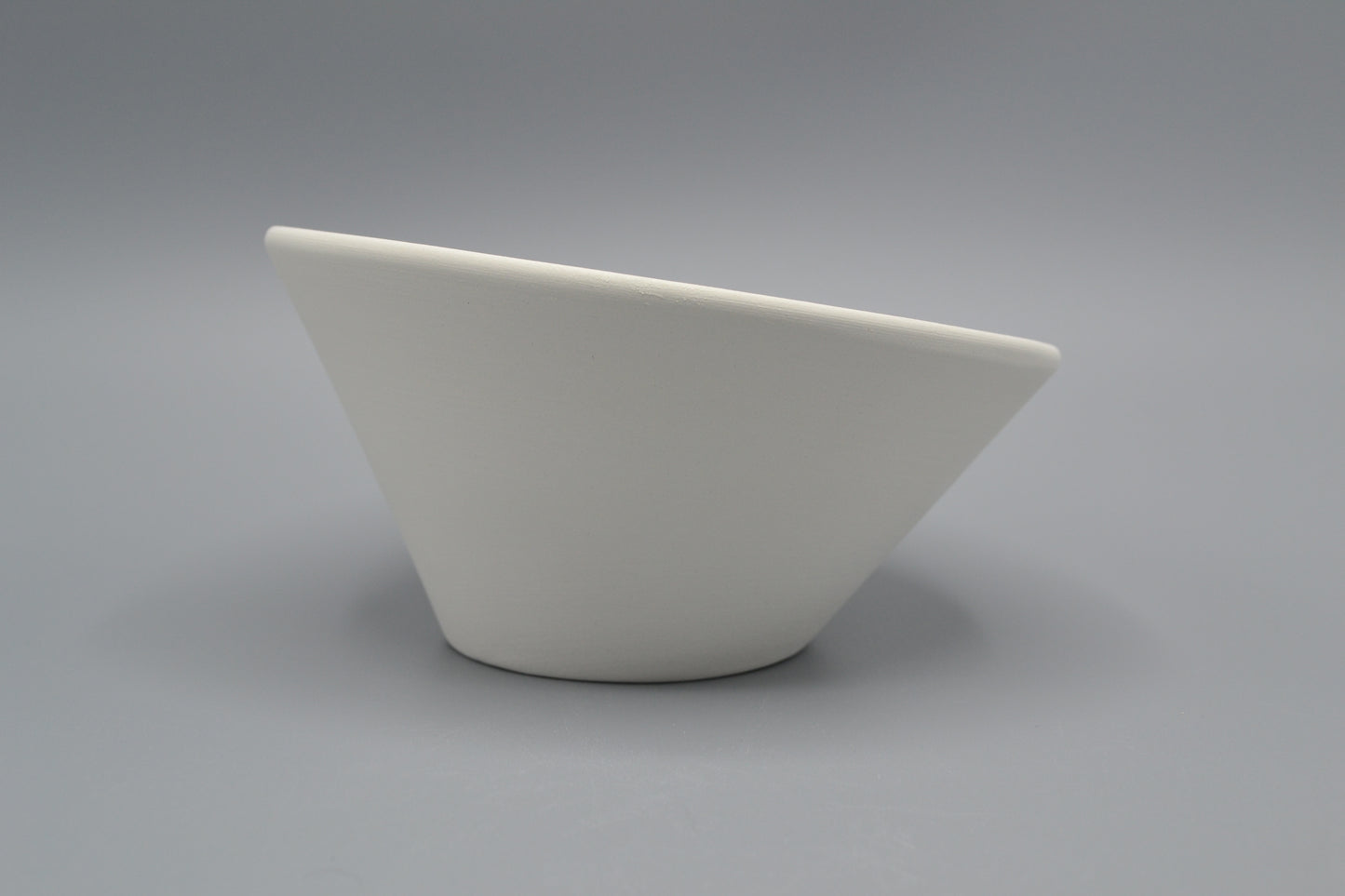 Ciotola conica in ceramica semilavorata GREZZA da dipingere