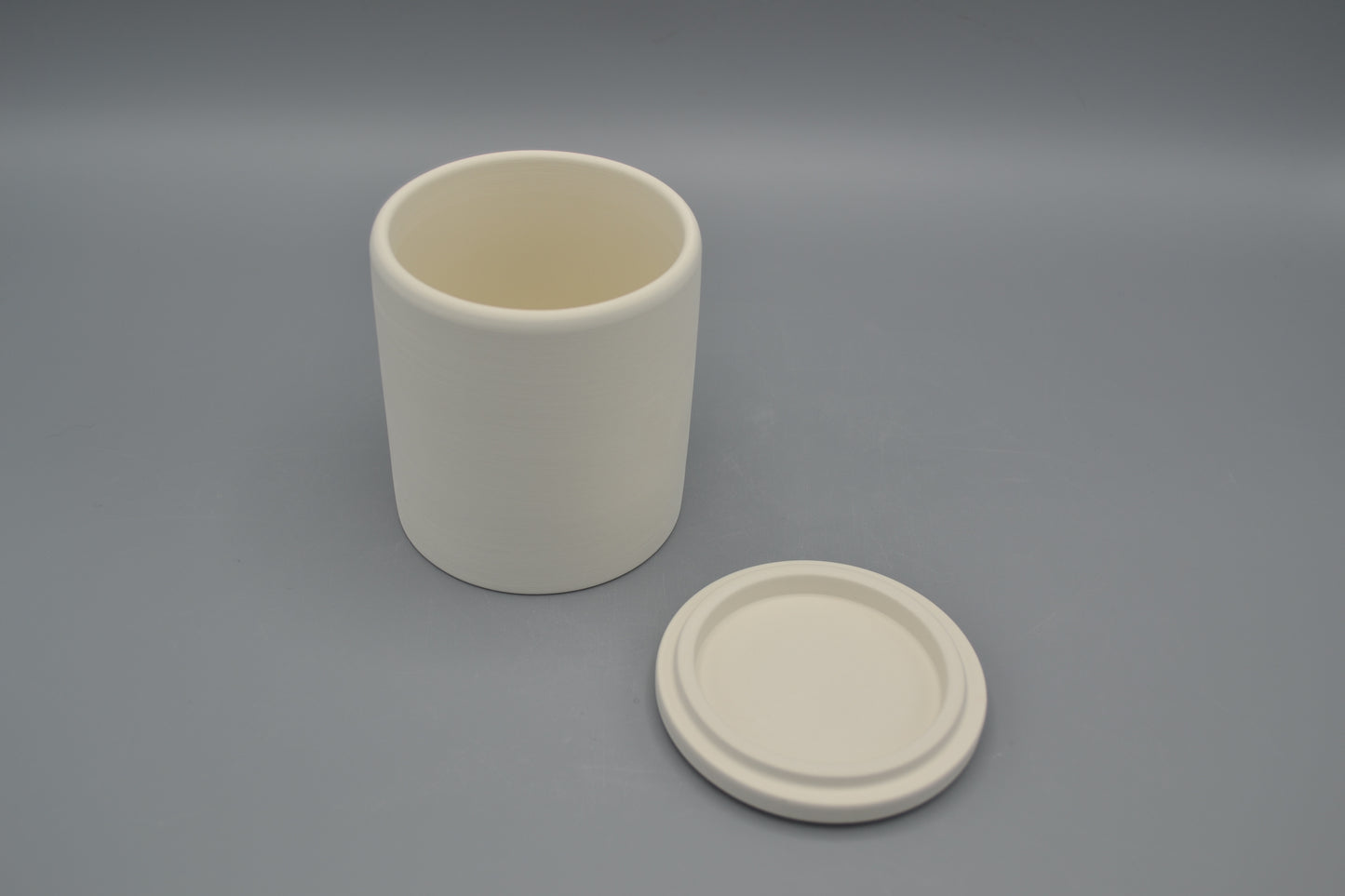 Barattolino coperchio in ceramica  in ceramica semilavorata GREZZA da dipingere