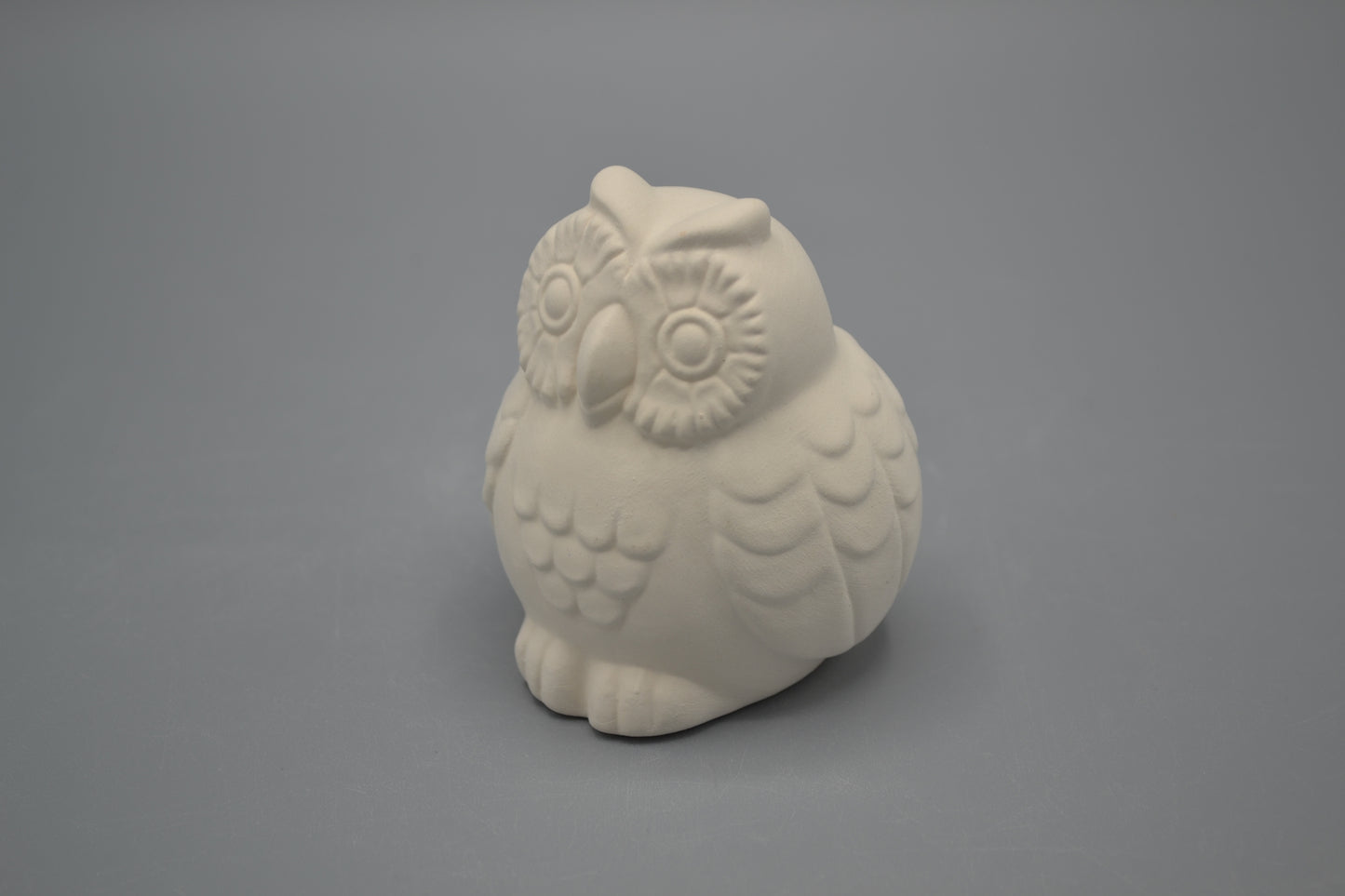 Gufo in ceramica semilavorata GREZZA da dipingere