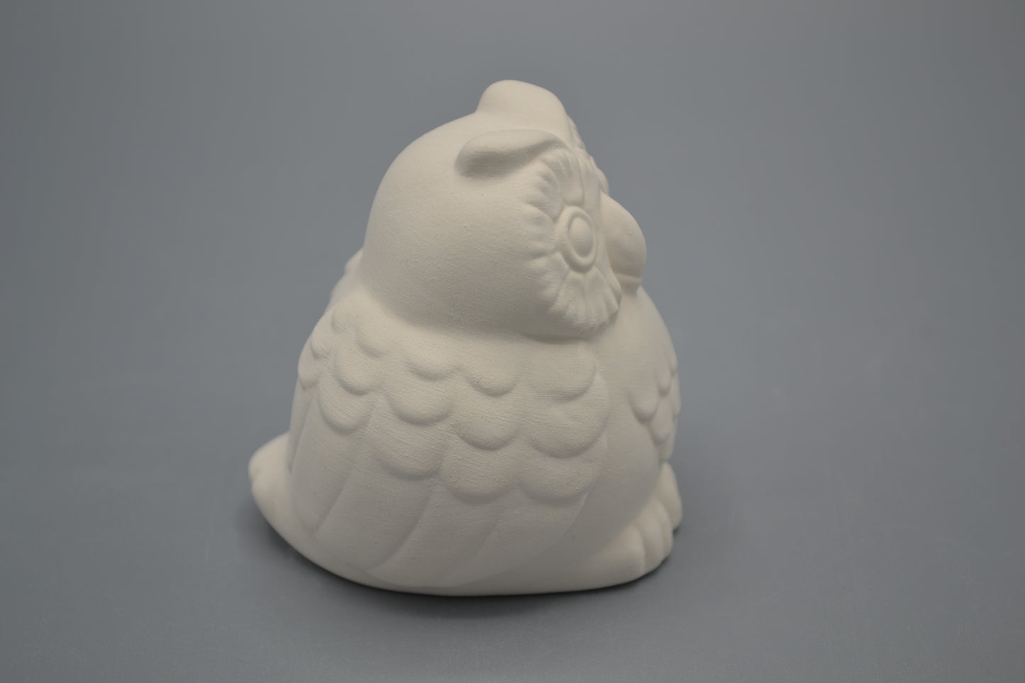 Gufo in ceramica semilavorata GREZZA da dipingere
