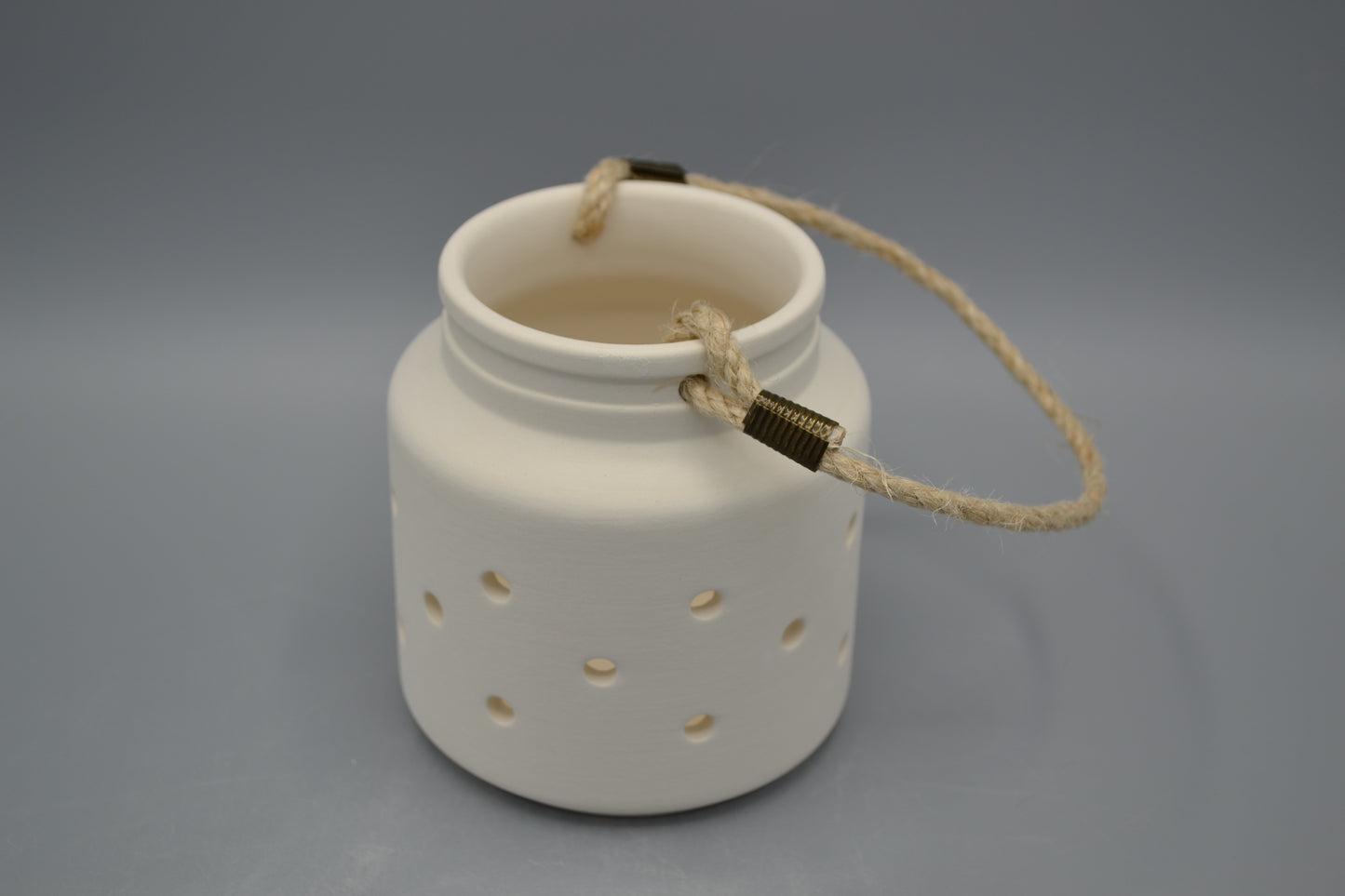 Lanterna piccola in ceramica semilavorata GREZZA da dipingere