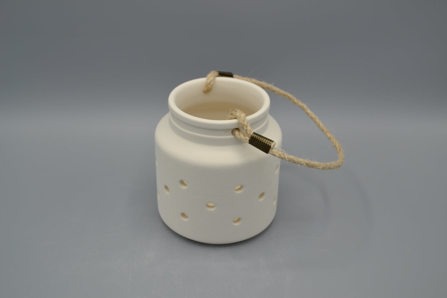 Lanterna piccola in ceramica semilavorata GREZZA da dipingere