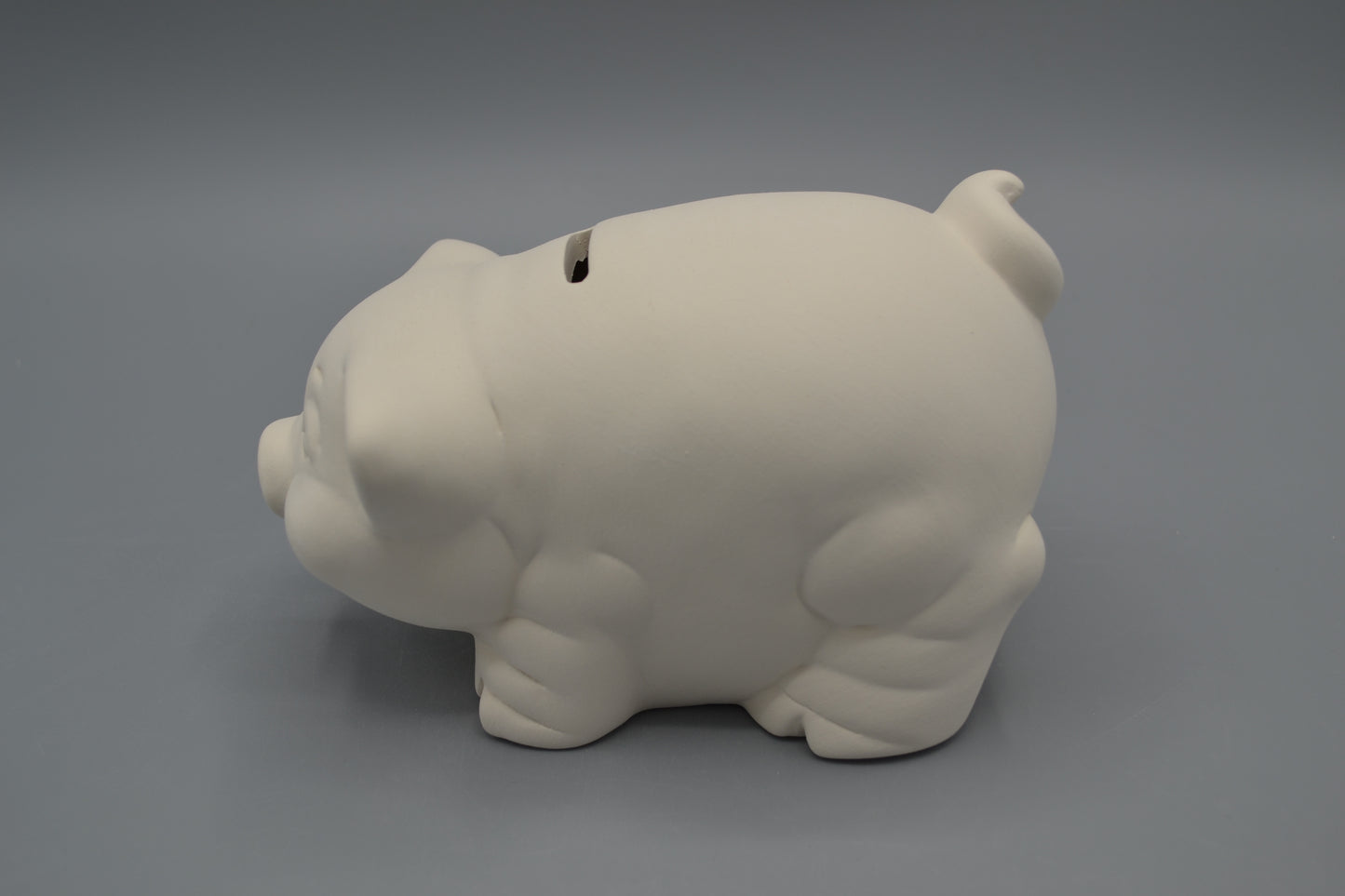 Maialino salvadanaio in ceramica semilavorata GREZZA da dipingere