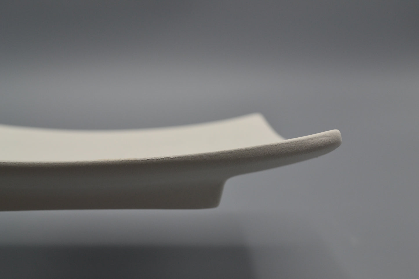 Piatto Quadro Punta in ceramica semilavorata GREZZA da dipingere