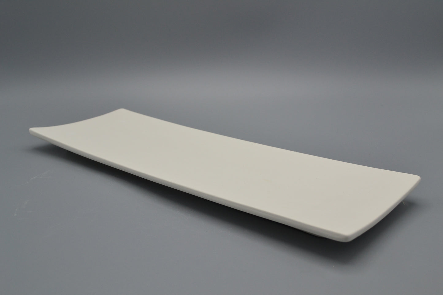 Piatto rettangolare medio in ceramica semilavorata GREZZA da dipingere