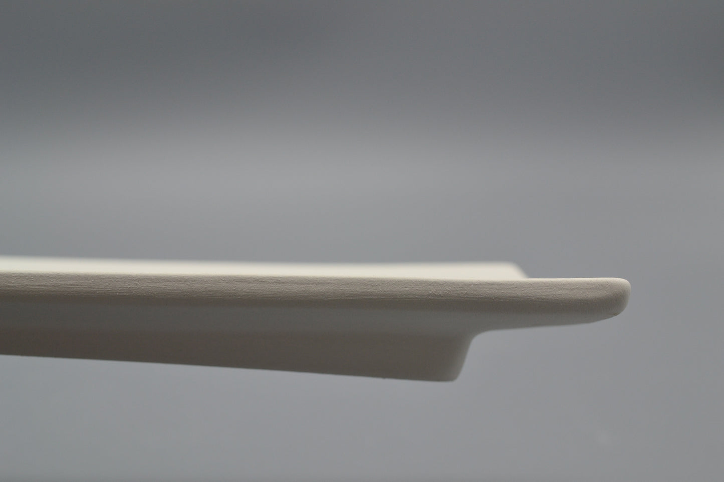 Piatto rettangolare medio in ceramica semilavorata GREZZA da dipingere