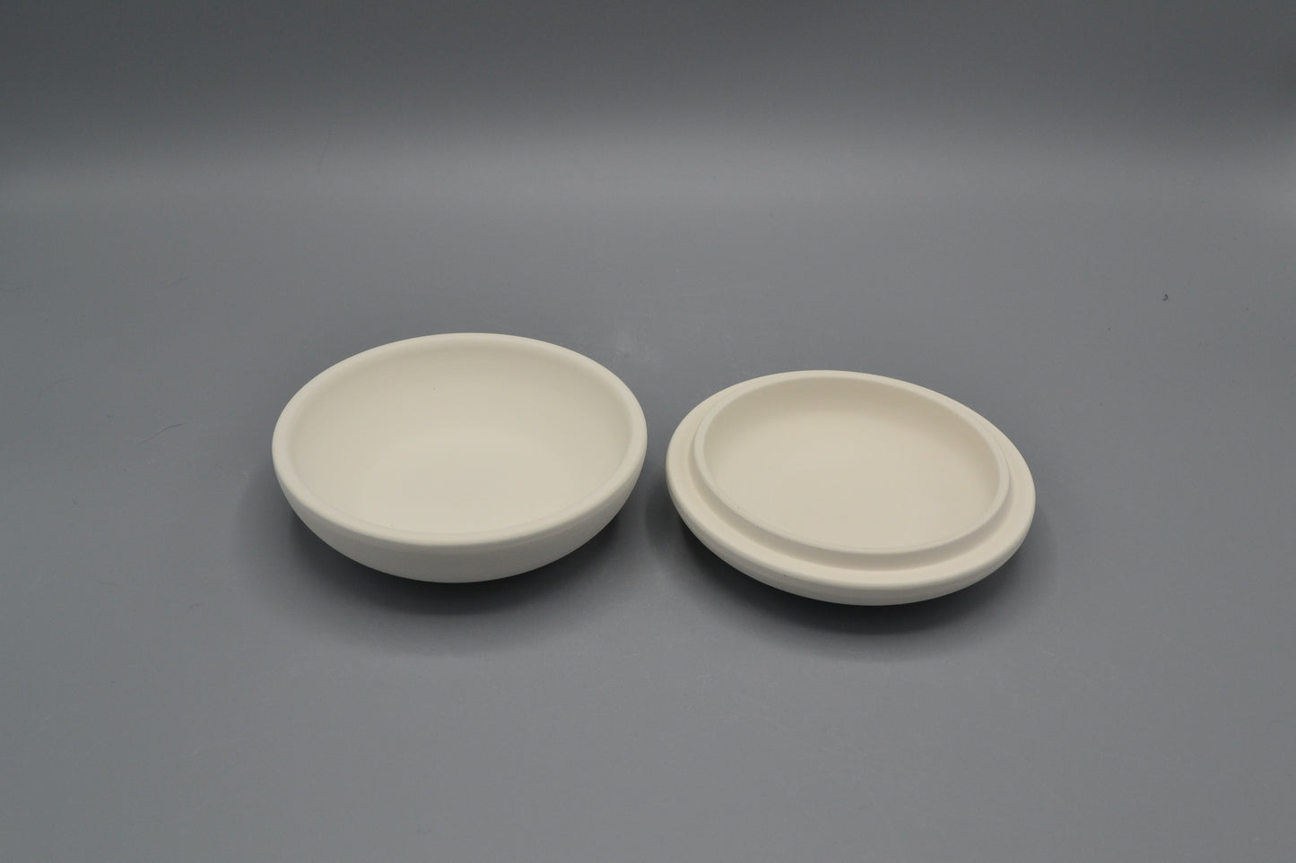 Scatola rotonda in ceramica semilavorata GREZZA da dipingere