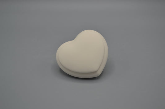 Scatolina cuore in ceramica semilavorata GREZZA da dipingere