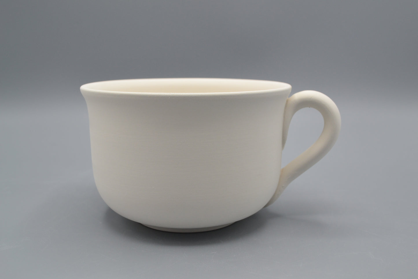 Tazza Latte Liscia in ceramica semilavorata GREZZA da dipingere