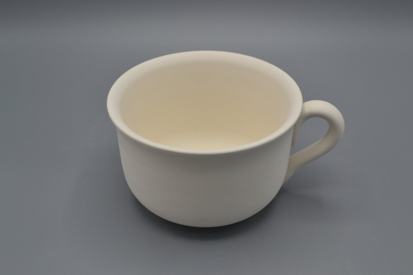 Tazza Latte Liscia in ceramica semilavorata GREZZA da dipingere