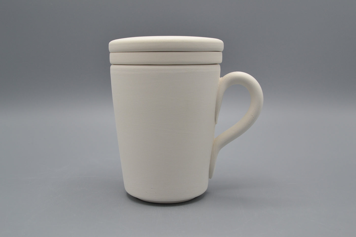 Tisaniera “bibita” in ceramica semilavorata GREZZA da decorare (tre pezzi)