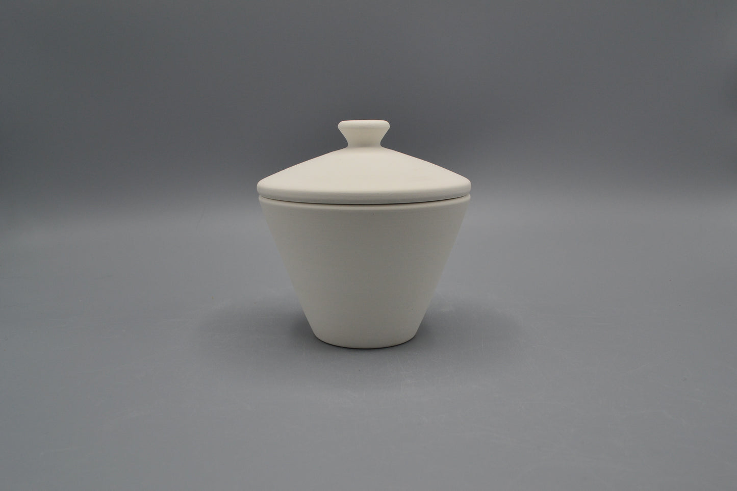 Zuccheriera Iris in ceramica semilavorata GREZZA da dipingere