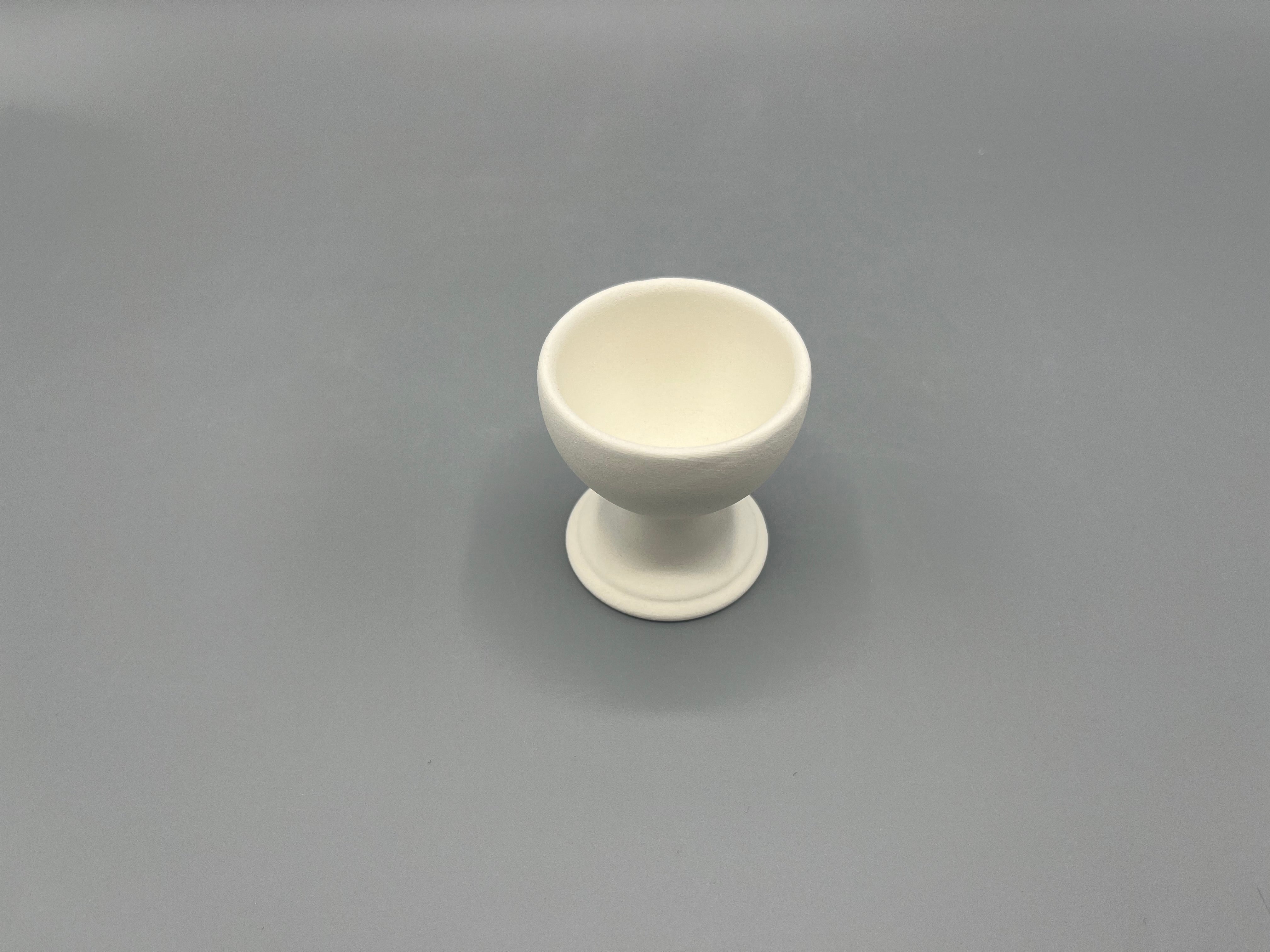 GSHLLO Set Di 2 Portauova In Ceramica Bianca Per Uova Sode E Alla Coque