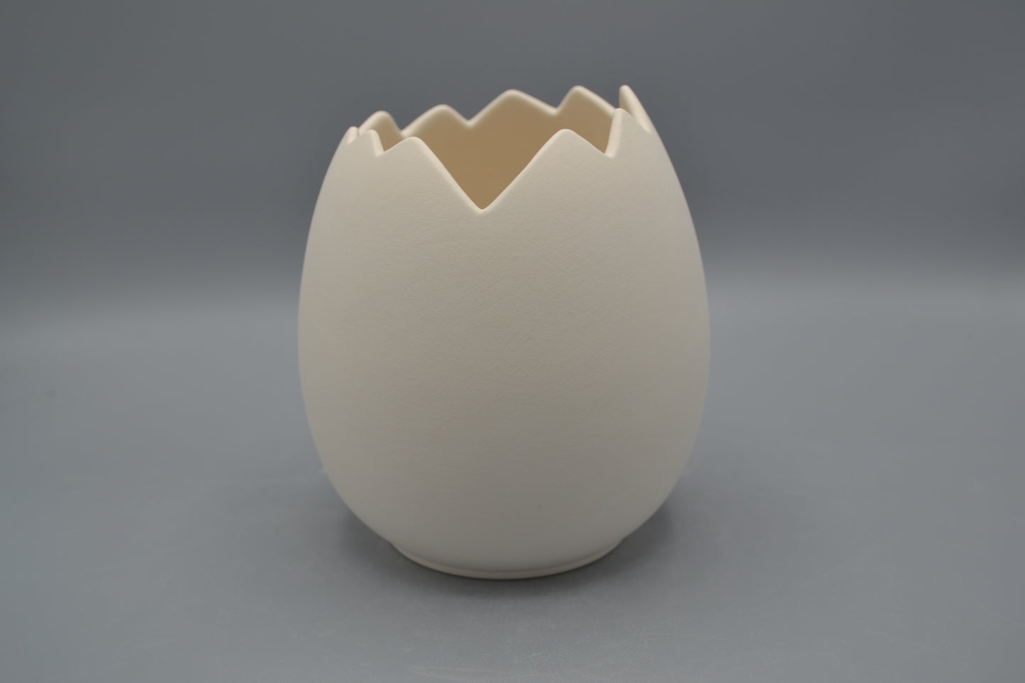 Uovo aperto di in ceramica semilavorata GREZZA da dipingere