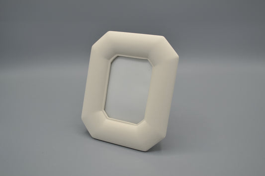 Porta Foto ottagonale piccolo in ceramica semilavorata GREZZA da dipingere