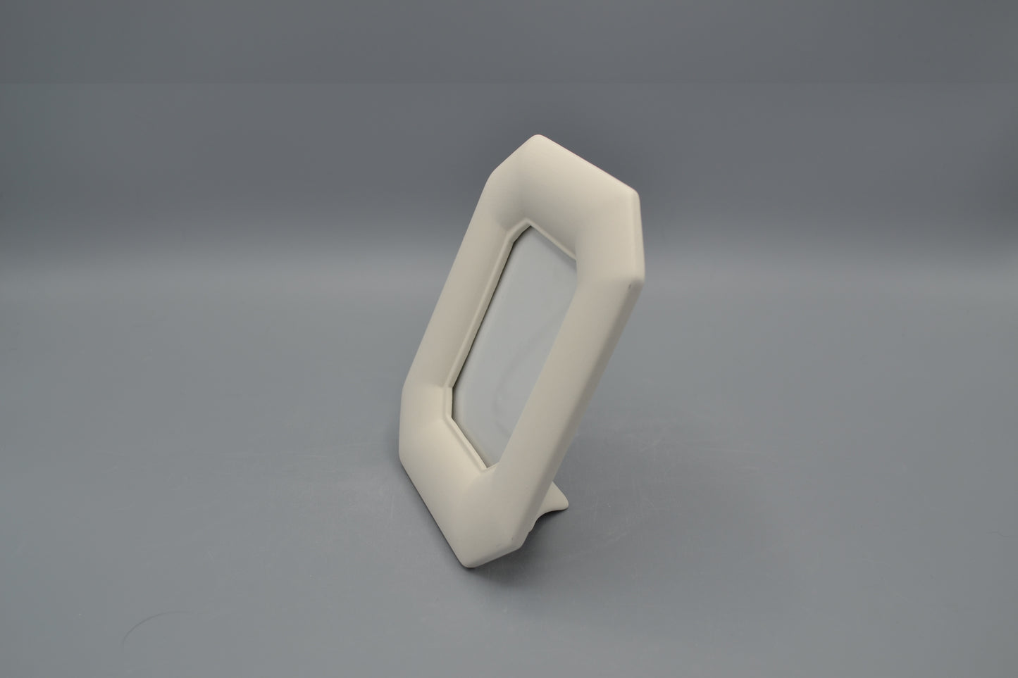 Porta Foto ottagonale piccolo in ceramica semilavorata GREZZA da dipingere