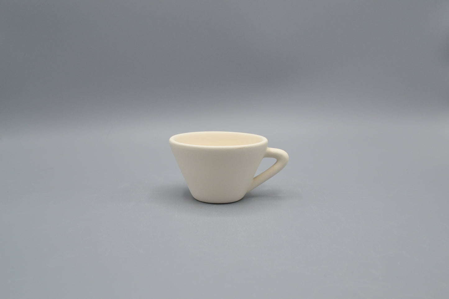 Tazza caffè Iris in ceramica semilavorata GREZZA da dipingere